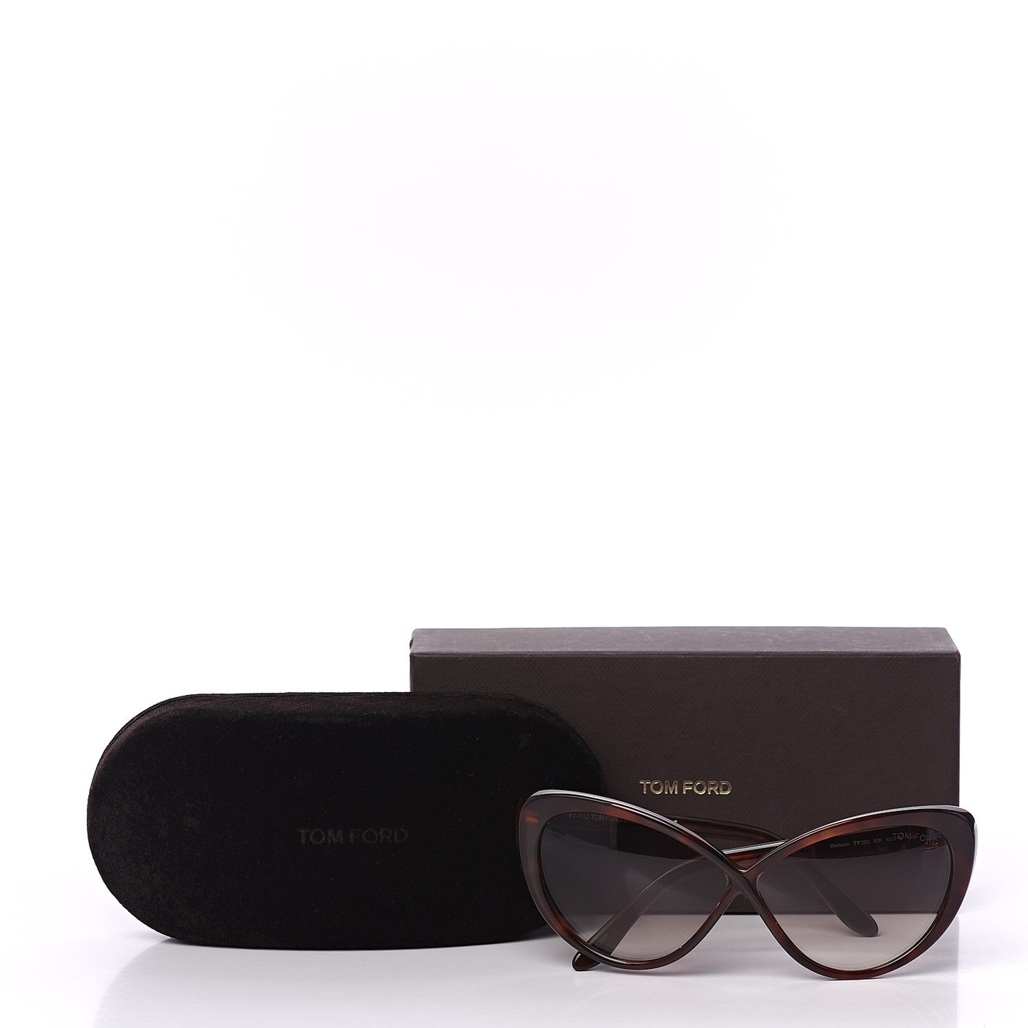 Madison Cat Eye Sunglasses TF253 Brown