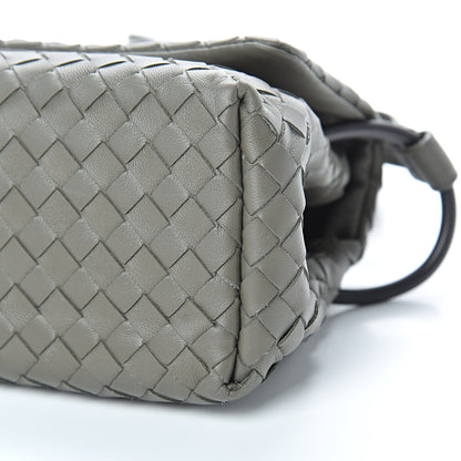 Bottega Veneta Nappa Intrecciato Flap Crossbody Grey 8 of 8