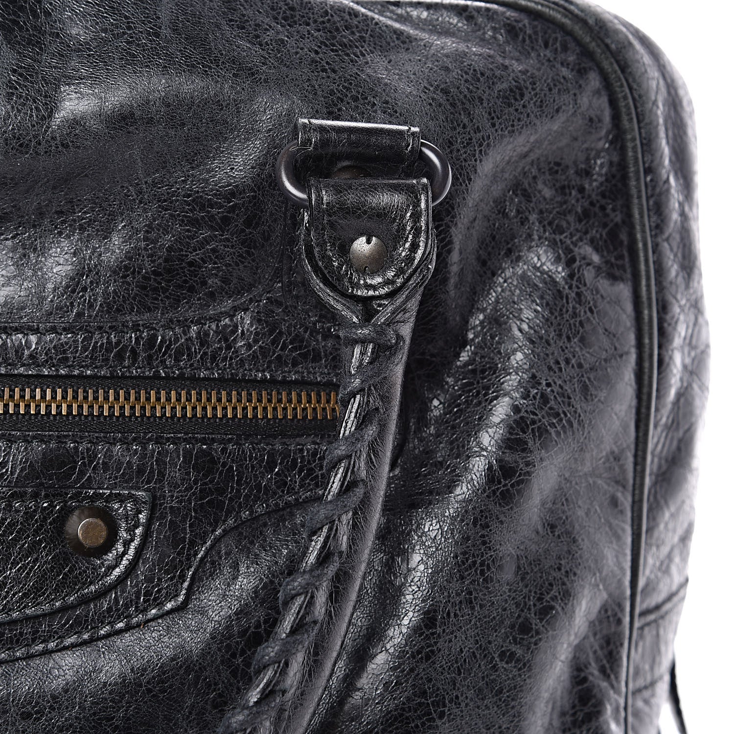 Balenciaga Agneau Classic Hardware Shoulder Bag Black 14 of 16