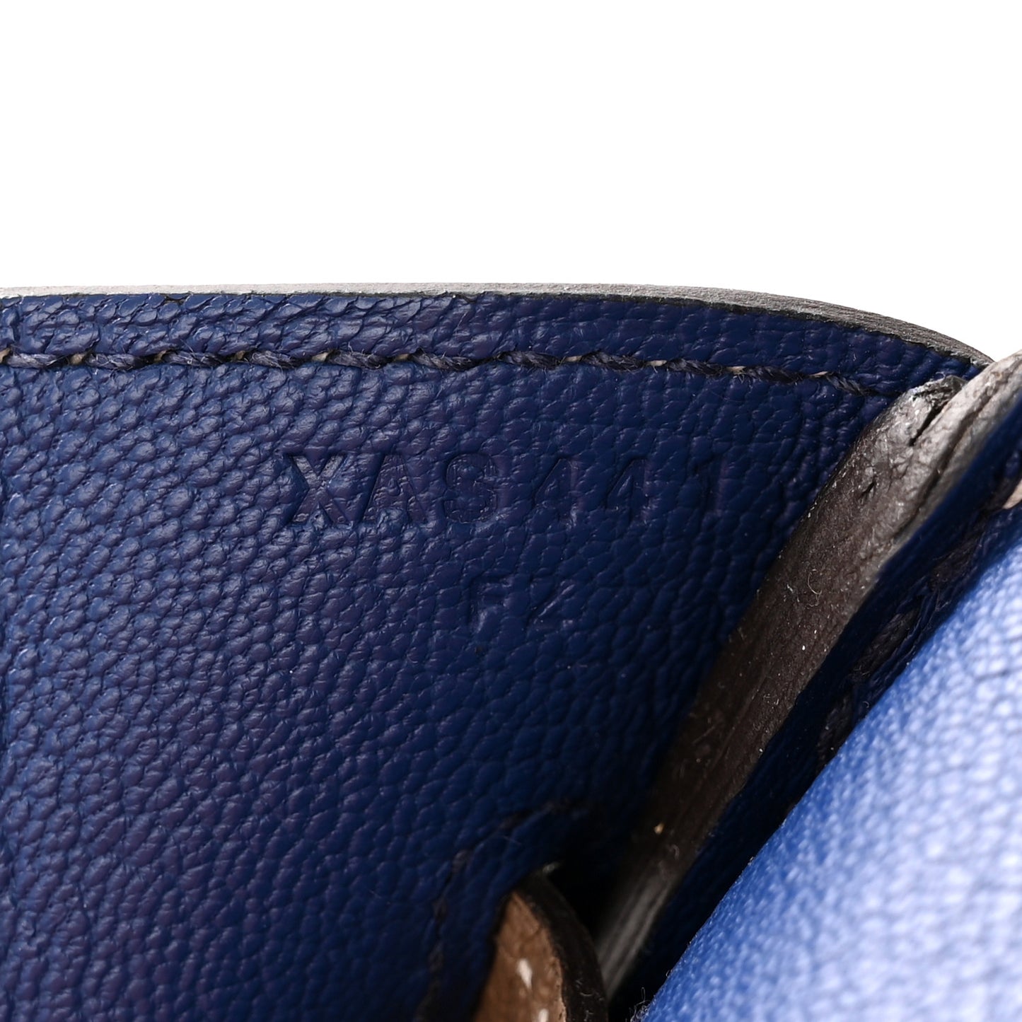 Chevre Mysore Horseshoe Birkin 30 Etoupe Blue Saphir