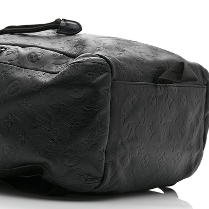 Louis Vuitton Calfskin Monogram Shadow Discovery Backpack Black 9 of 10