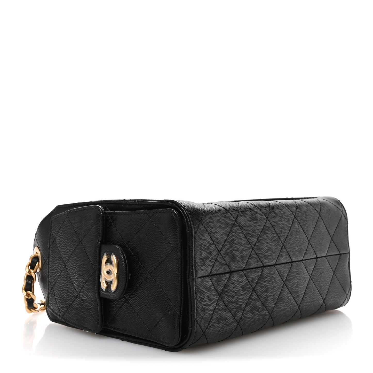 Caviar Quilted Mini Chanel 25 Handbag Black