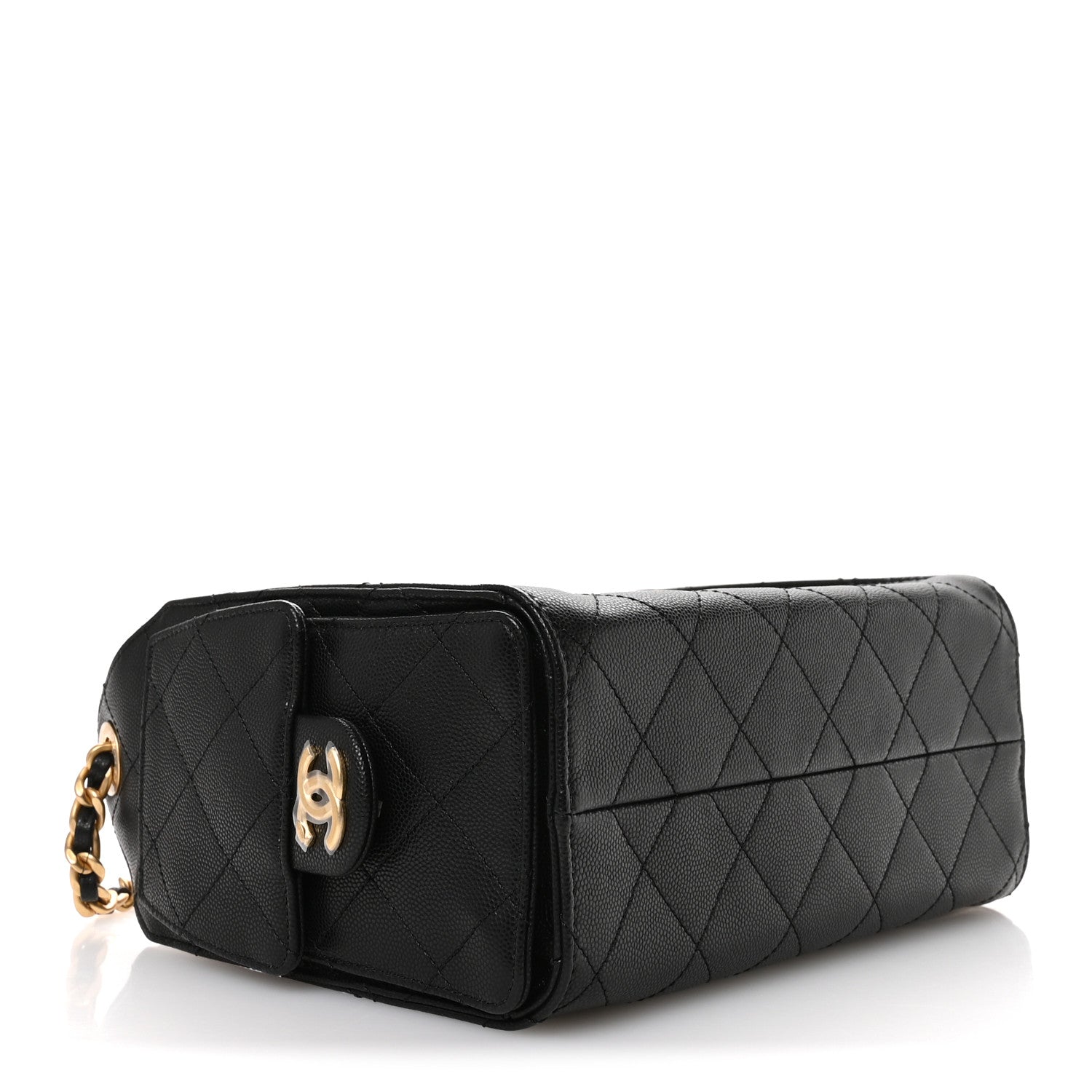 Chanel Caviar Quilted Mini Chanel 25 Handbag Black 4 of 11