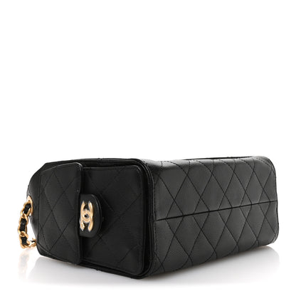Chanel Caviar Quilted Mini Chanel 25 Handbag Black 4 of 11