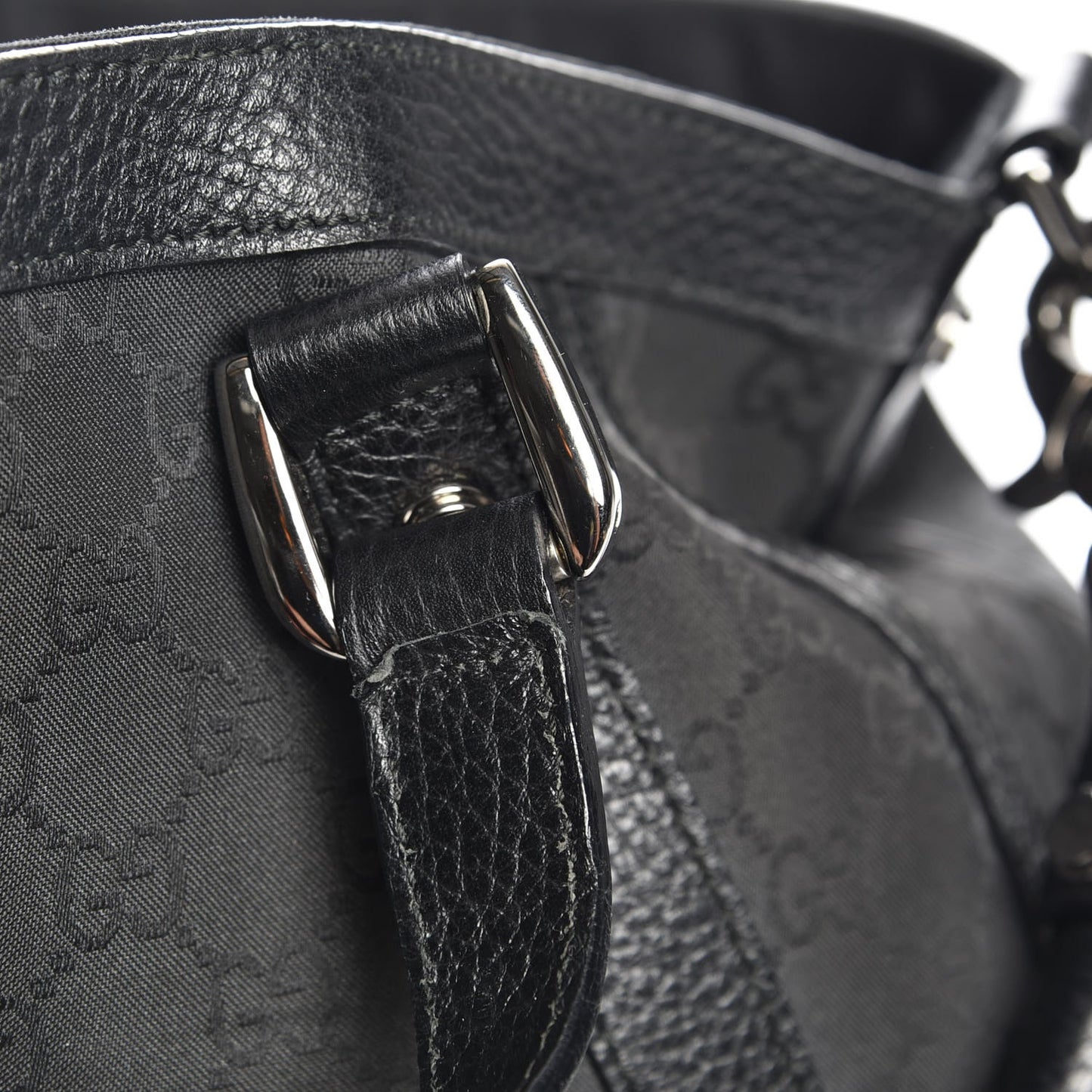 Monogram Medium Abbey Convertible Tote Black