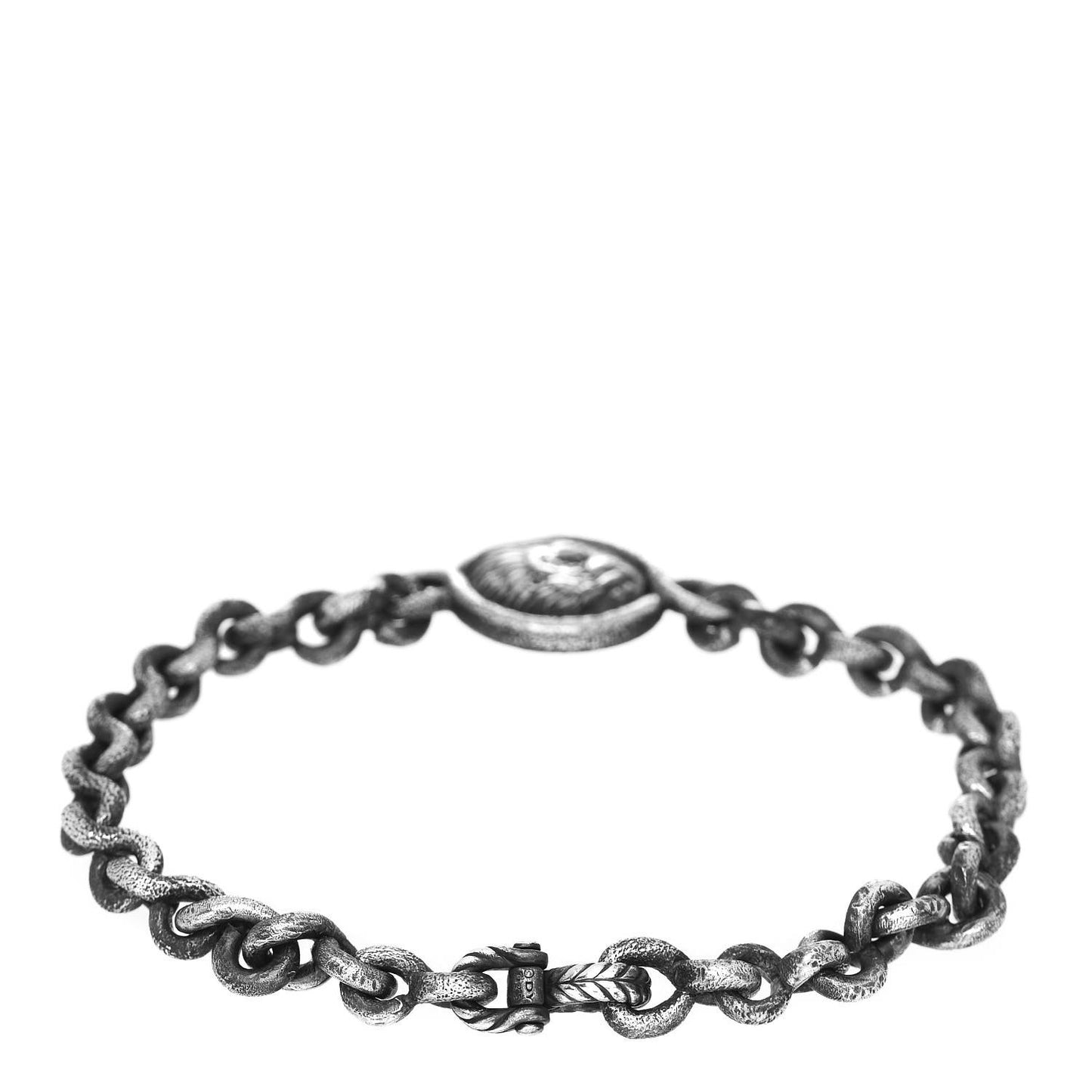Sterling Silver Petrvs Lion Link Bracelet