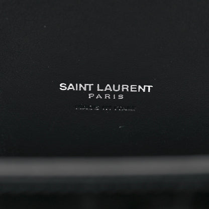 Saint Laurent Calfskin Crocodile Embossed Small Sac de Jour Black 5 of 8