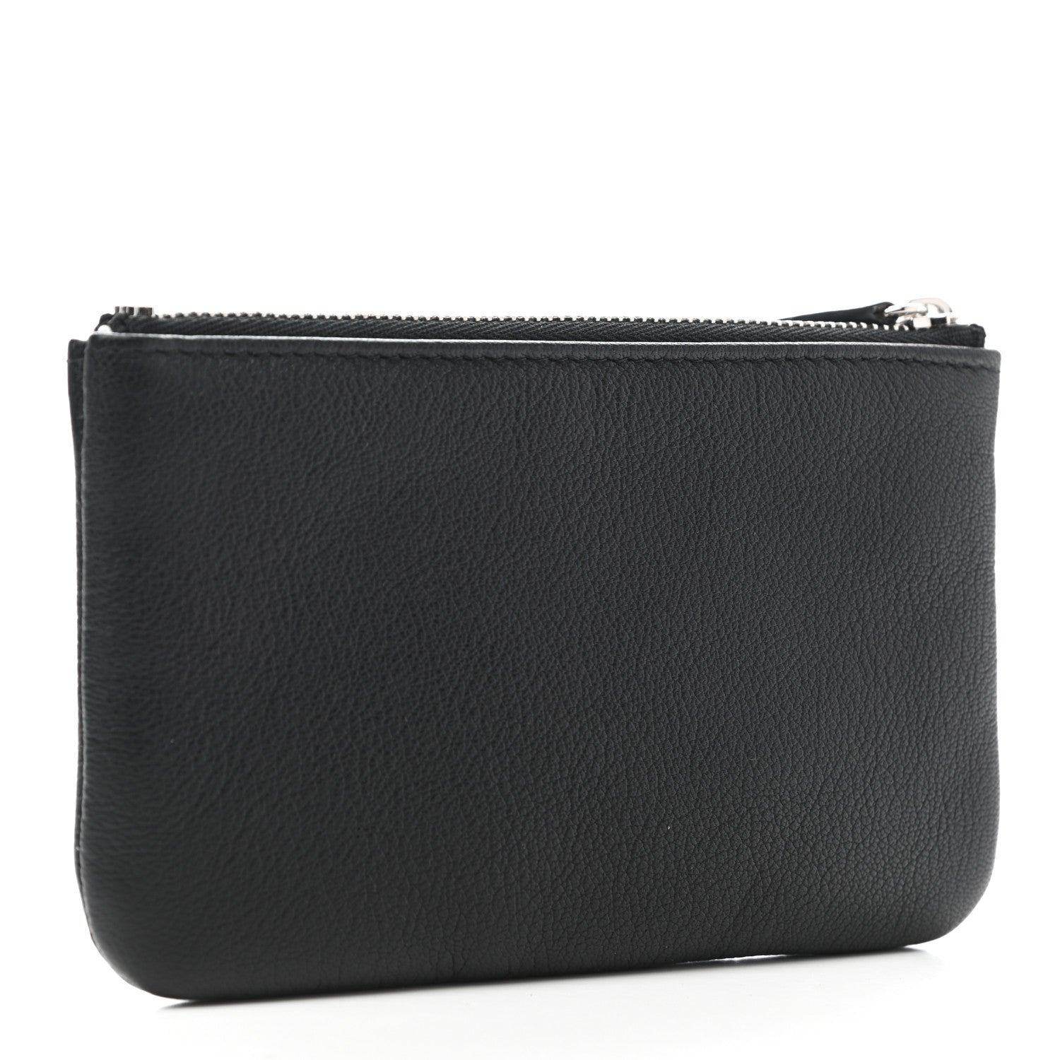 Chanel Goatskin Camellia CC Cosmetic Pouch Black 3 of 8