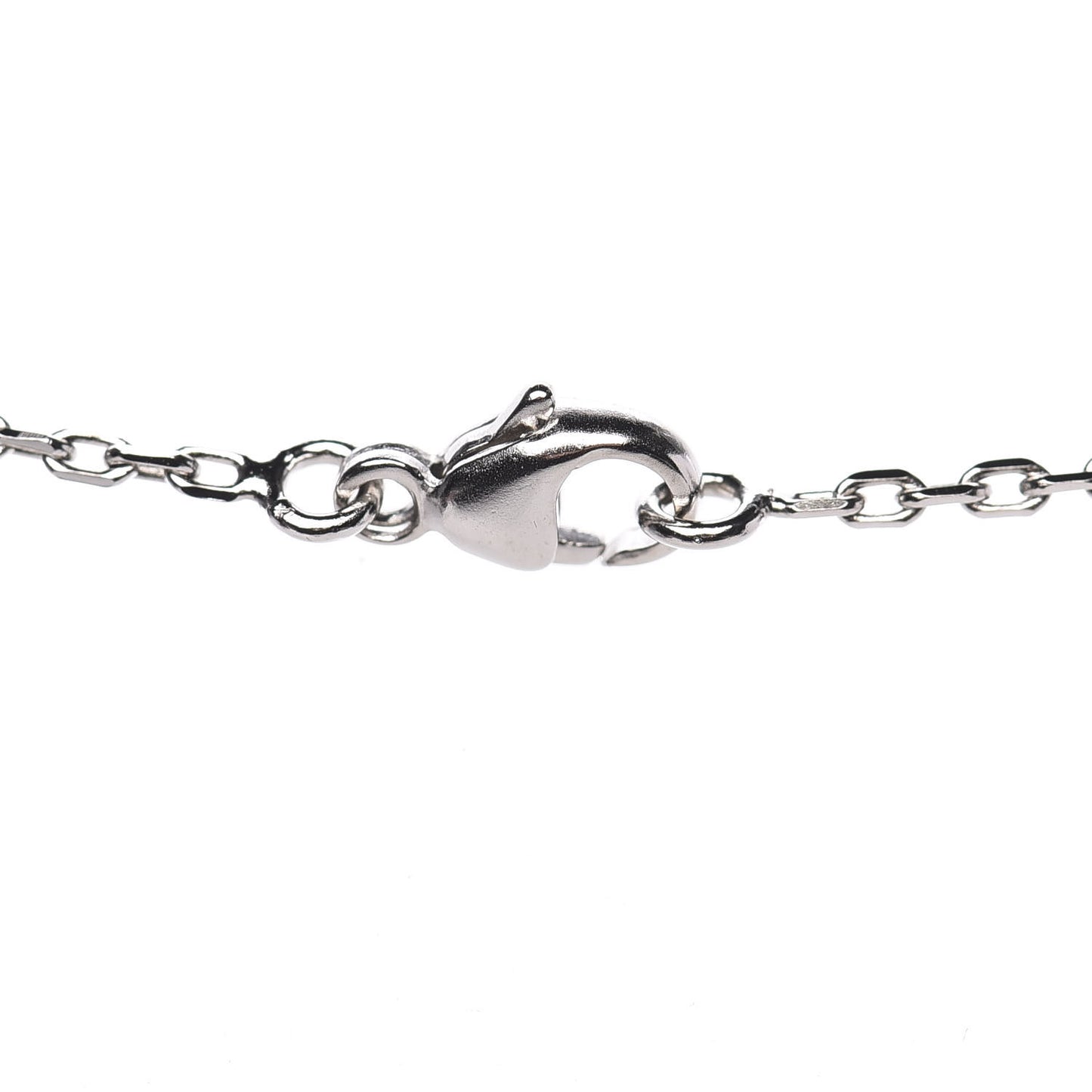 Lacquered Palladium Pop H Pendant Necklace Ecru