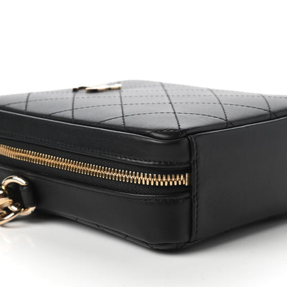 Chanel Calfskin Stitched Cup Of Tea Vanity Case Black 6 of 11