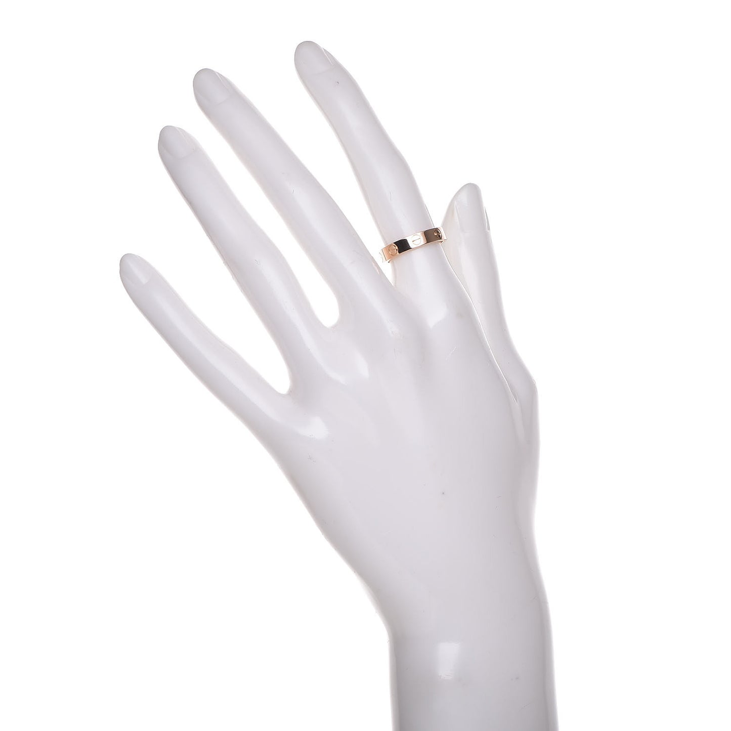 18K Pink Gold 3.5mm LOVE Wedding Band Ring 49 4.75