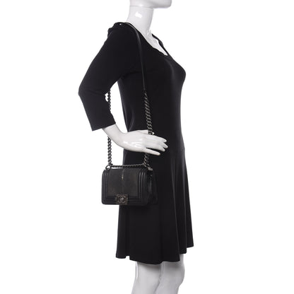 Chanel Galuchat Stingray Small Boy Flap Black 2 of 17