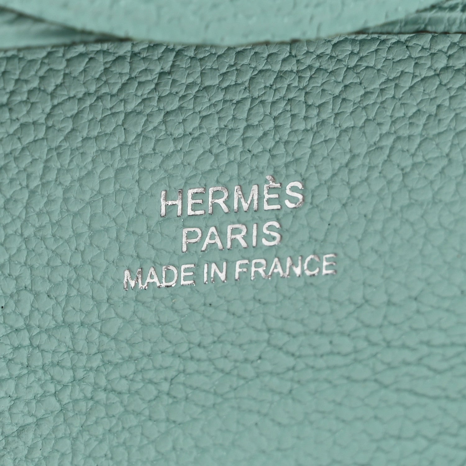 Hermes Chevre Mysore Bastia Coin Purse Aqua 6 of 8