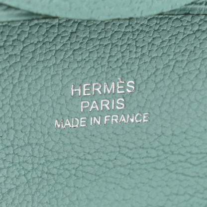 Hermes Chevre Mysore Bastia Coin Purse Aqua 6 of 8