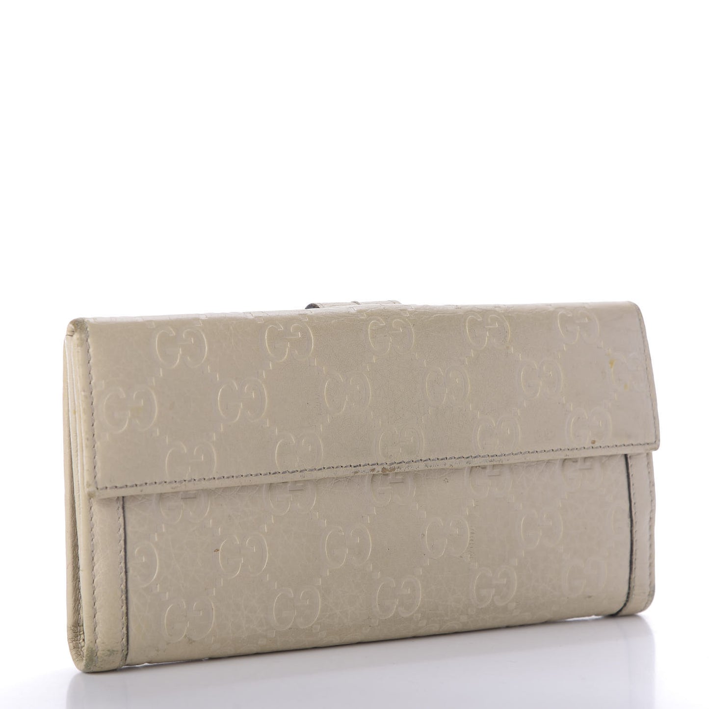 Guccissima Signoria Continental Wallet Off White