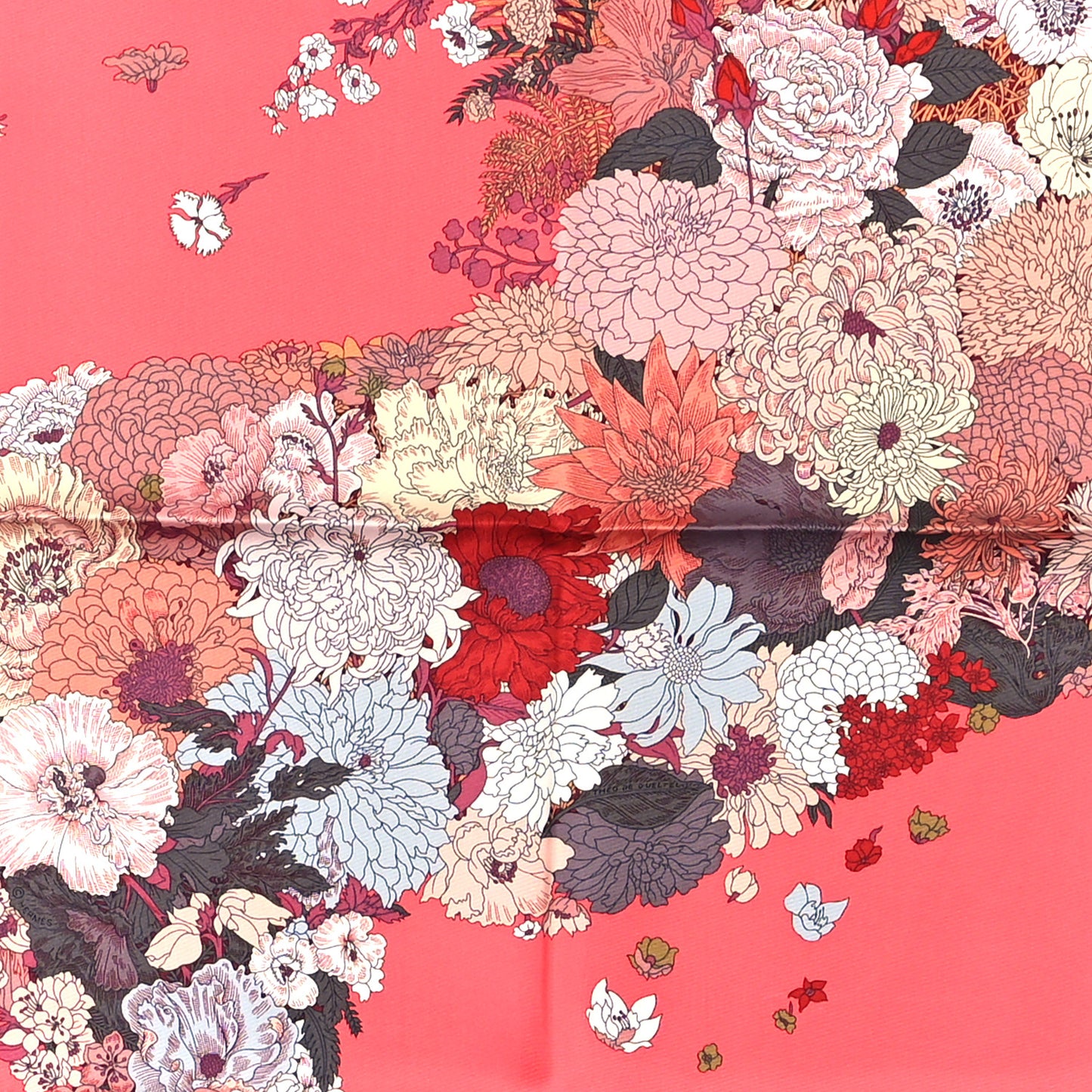 Silk Robe Legere Scarf 90 Rose Lipstick Vieux Rose