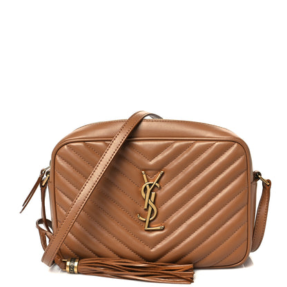 Saint Laurent Calfskin Matelasse Monogram Lou Camera Bag Cinnamon 1 of 11