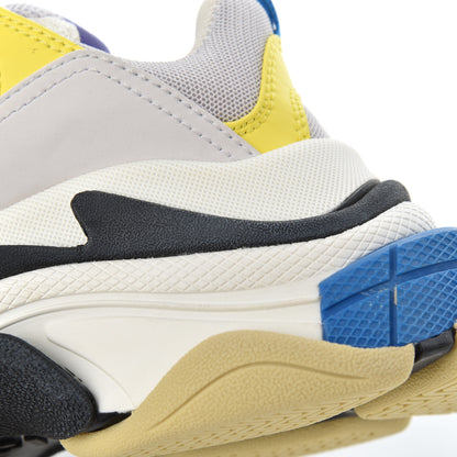 Balenciaga Fabric Mesh Womens Triple S Sneakers 36 White Purple Yellow 13 of 16