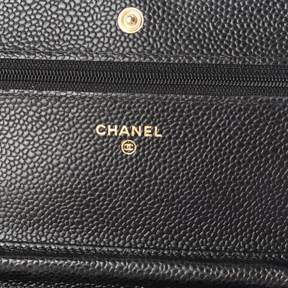 Chanel Caviar Quilted Wallet On Chain WOC Black 7 of 9