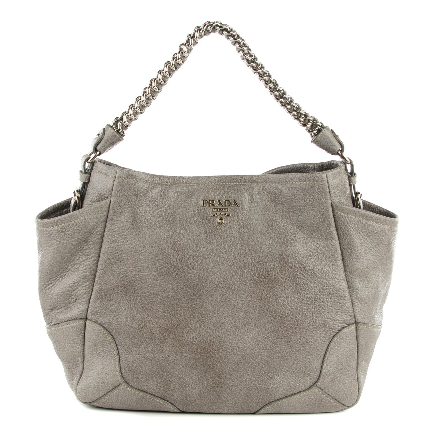 Prada Cervo Lux Chain Shoulder Bag Astro 1 of 8