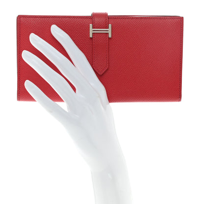 Hermes Epsom Bearn Gusset Wallet Bougainvillea 2 of 6