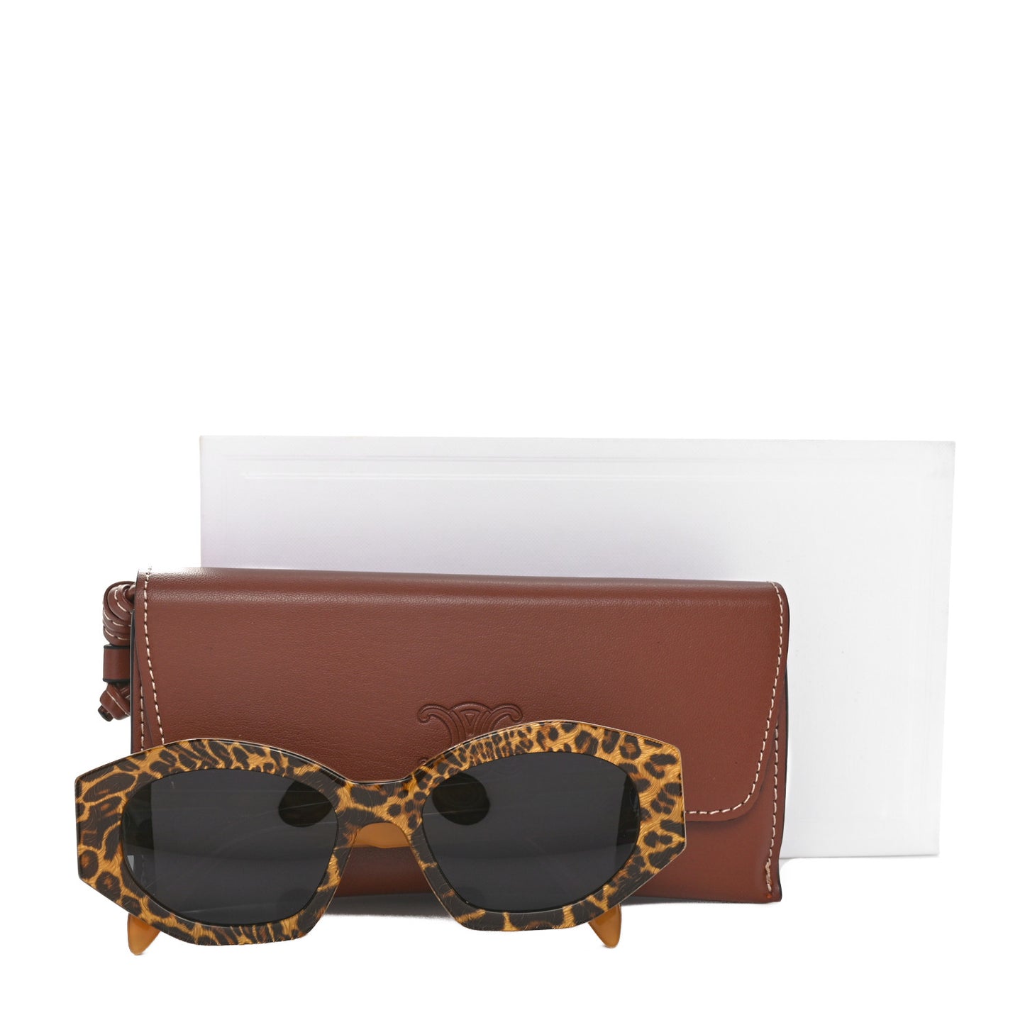 Acetate Triomphe 01 Sunglasses CL 40238U Leopard