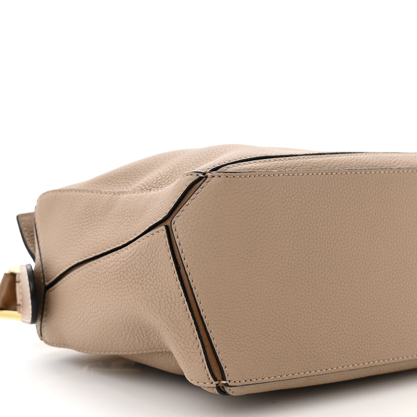Grained Calfskin Small Puzzle Bag Sand Mink