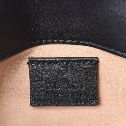 Gucci Calfskin Matelasse Super Mini GG Marmont Shoulder Bag Black 6 of 11