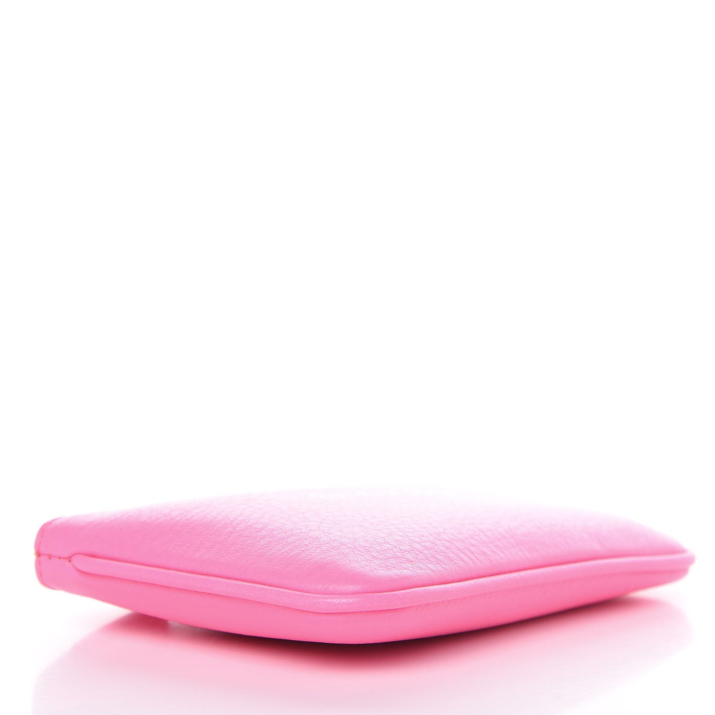 Calfskin Logo XS Ville Pouch Acid Pink Black