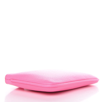 Balenciaga Calfskin Logo XS Ville Pouch Acid Pink Black 4 of 7