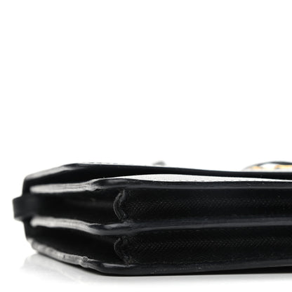 Prada Saffiano Metal Flap Wallet With Strap Black 7 of 9