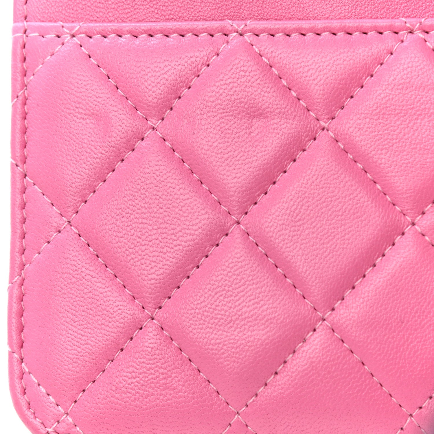Chanel Lambskin Quilted CC Pearl Crush Wallet on Chain WOC Pink 14 of 18