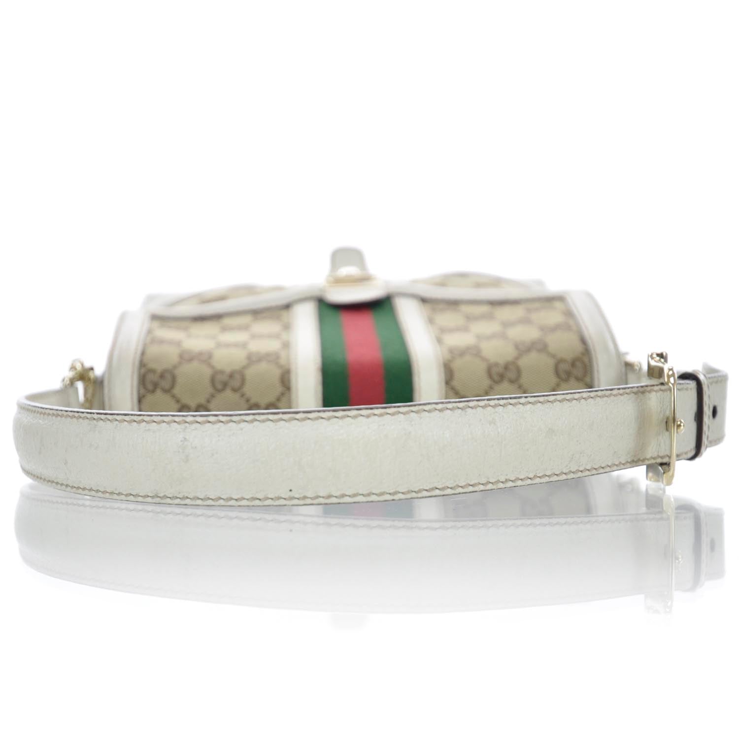 Gucci Monogram Treasure Flap Ivory 4 of 12