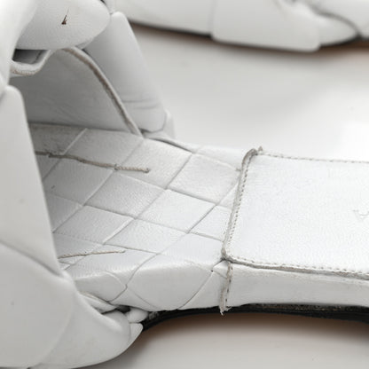 Bottega Veneta Nappa Maxi Intrecciato Lido Flat Sandals 39.5 Optic White 13 of 13
