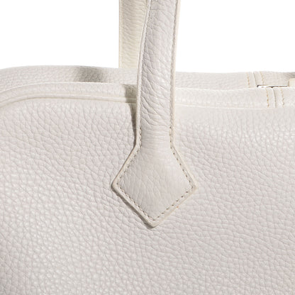 Hermes Taurillon Clemence Victoria II 35 White 8 of 17