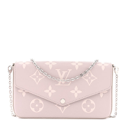 Louis Vuitton Empreinte Monogram Giant Felicie Pochette Brume Quartz 1 of 11