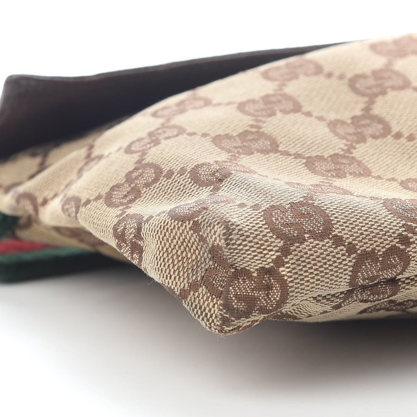 Monogram Web Belt Bag Dark Brown