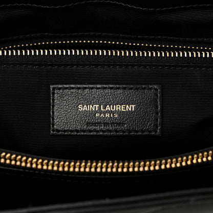 Saint Laurent Calfskin Y Quilted Monogram Large Loulou Chain Satchel Black 6 of 12