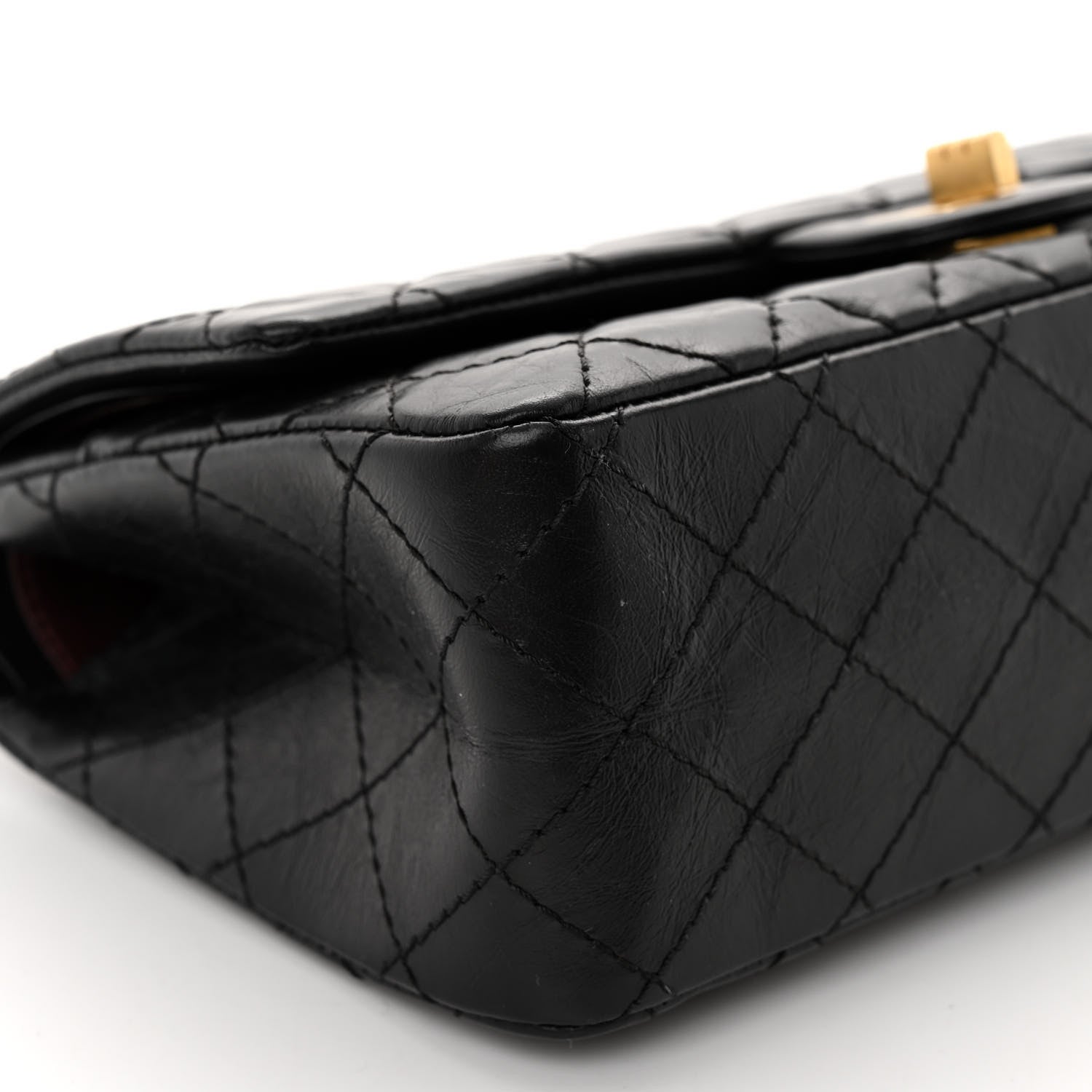 Chanel Aged Calfskin Quilted 2.55 Reissue 225 Flap Black 8 of 9
