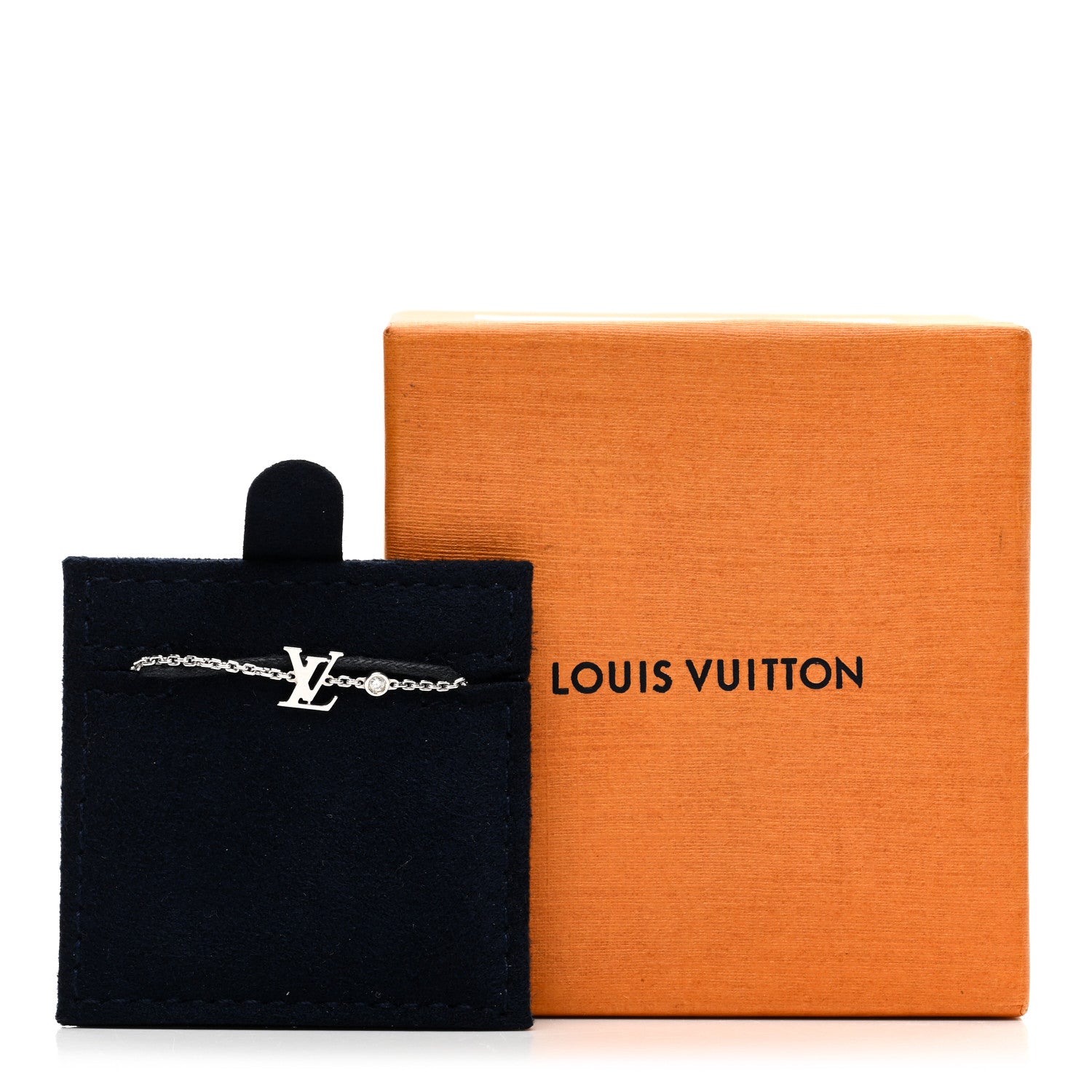 Louis Vuitton 18K White Gold Diamond Idylle Blossom LV Bracelet 4 of 4