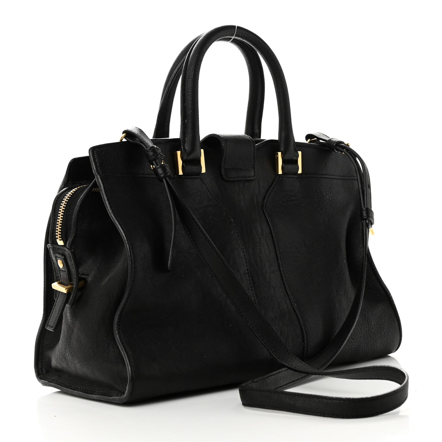 Saint Laurent Sheepskin Small Cabas ChYc Black 3 of 11