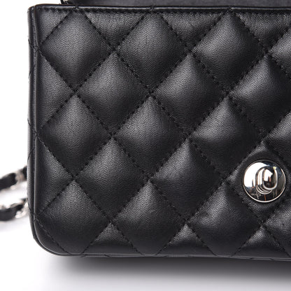Chanel Lambskin Quilted Mini Rectangular Flap Black 11 of 11