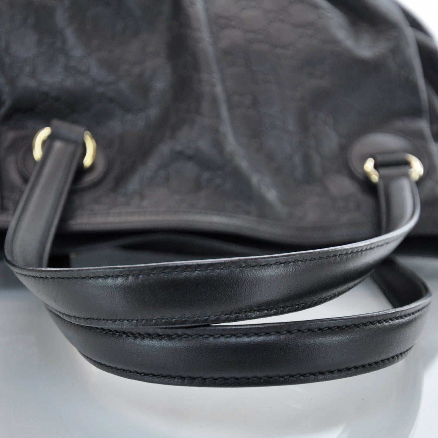 Guccissima Full Moon Tote Black