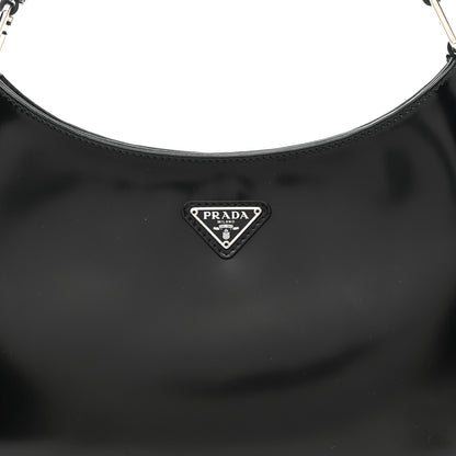 Prada Spazzolato Cleo Shoulder Bag Black 8 of 12