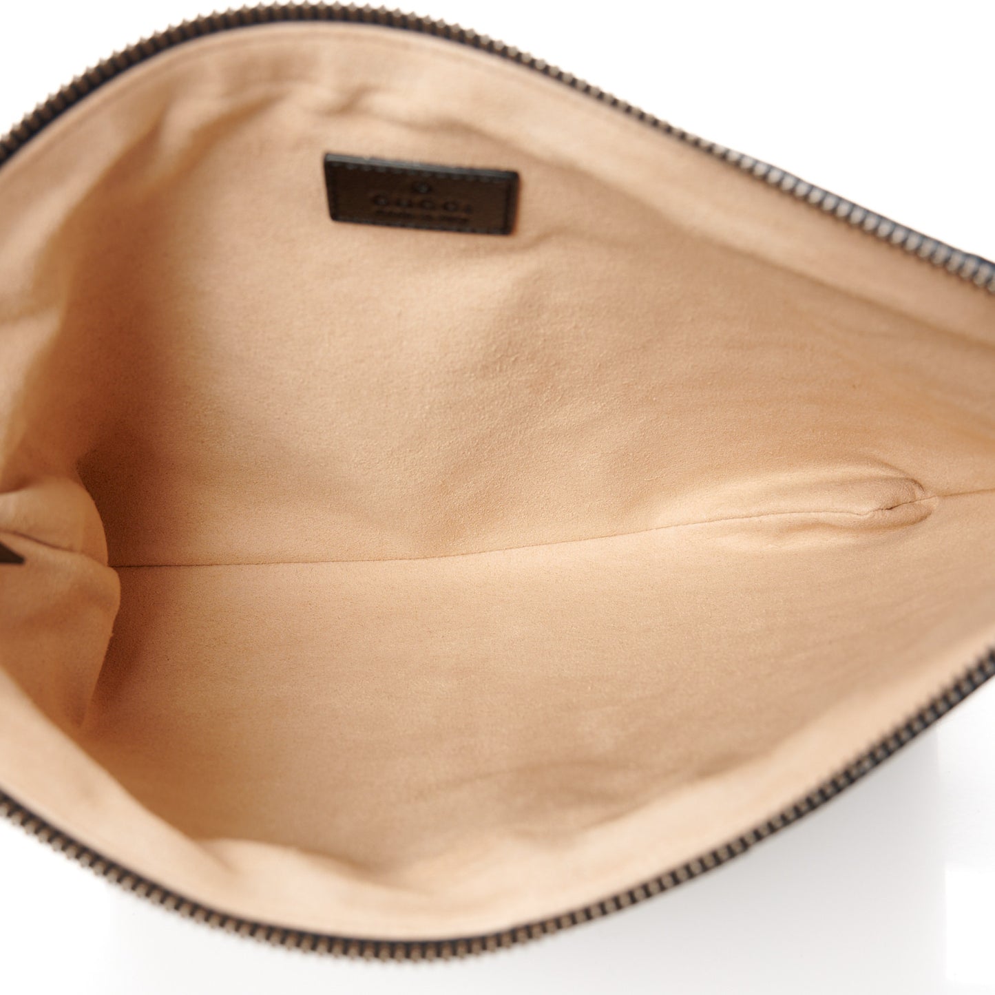 Azalea Calfskin Matelasse Heart GG Marmont Zip Pouch Black