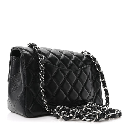 Chanel Lambskin Quilted Mini Rectangular Flap Black 3 of 10