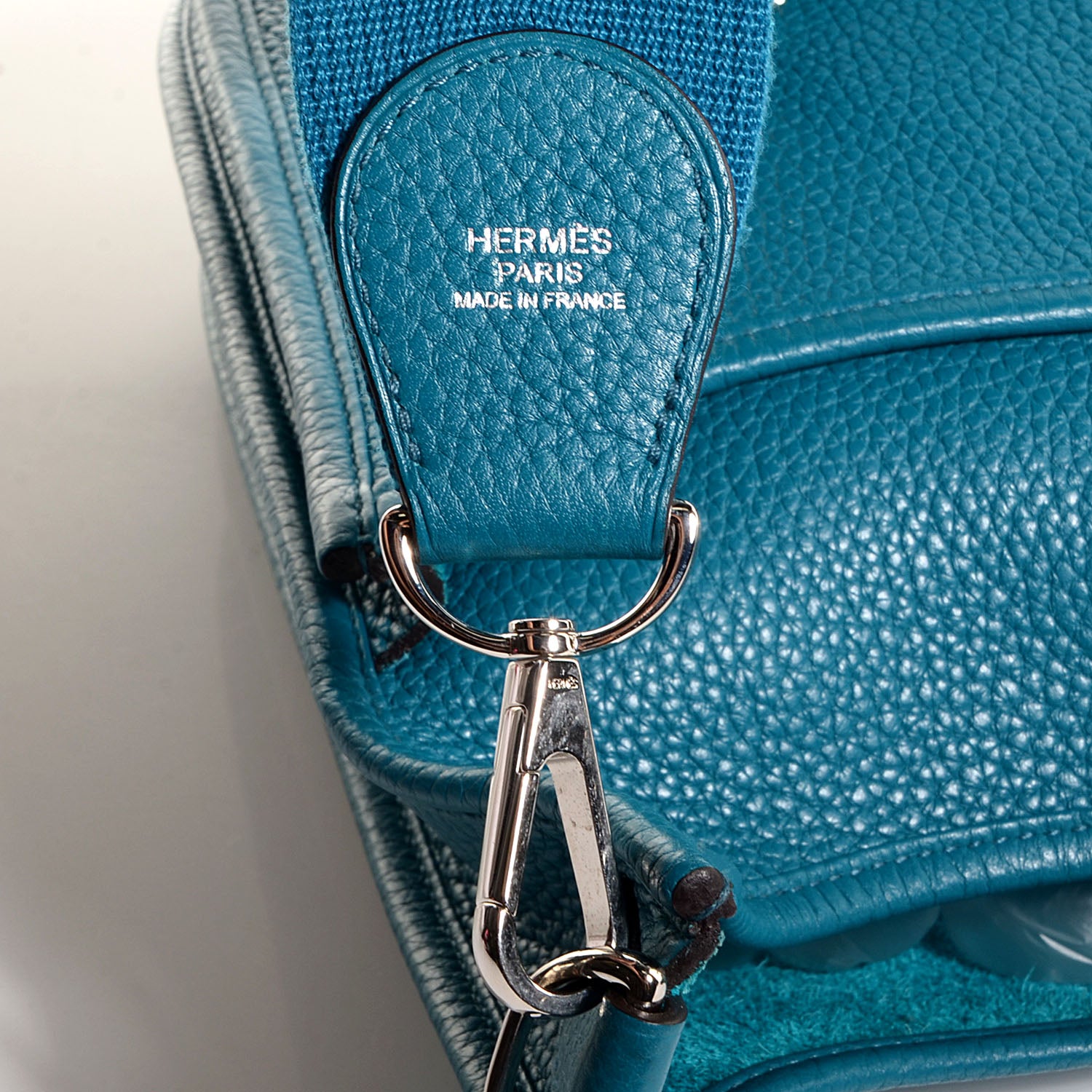 Hermes Taurillon Clemence Evelyne III PM Bleu Izmir 12 of 14