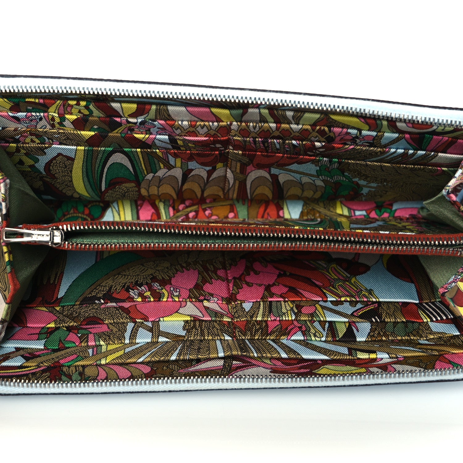 Hermes Epsom Silk'In Wallet Bleu Brume 5 of 8