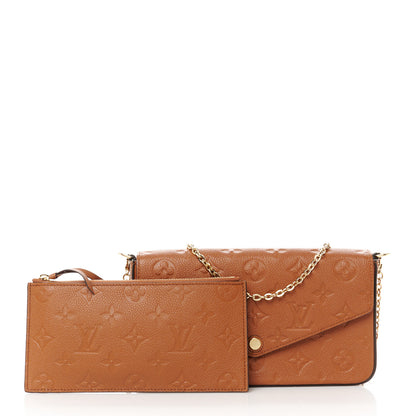 Louis Vuitton Empreinte Pochette Felicie Chain Wallet Cognac 3 of 12