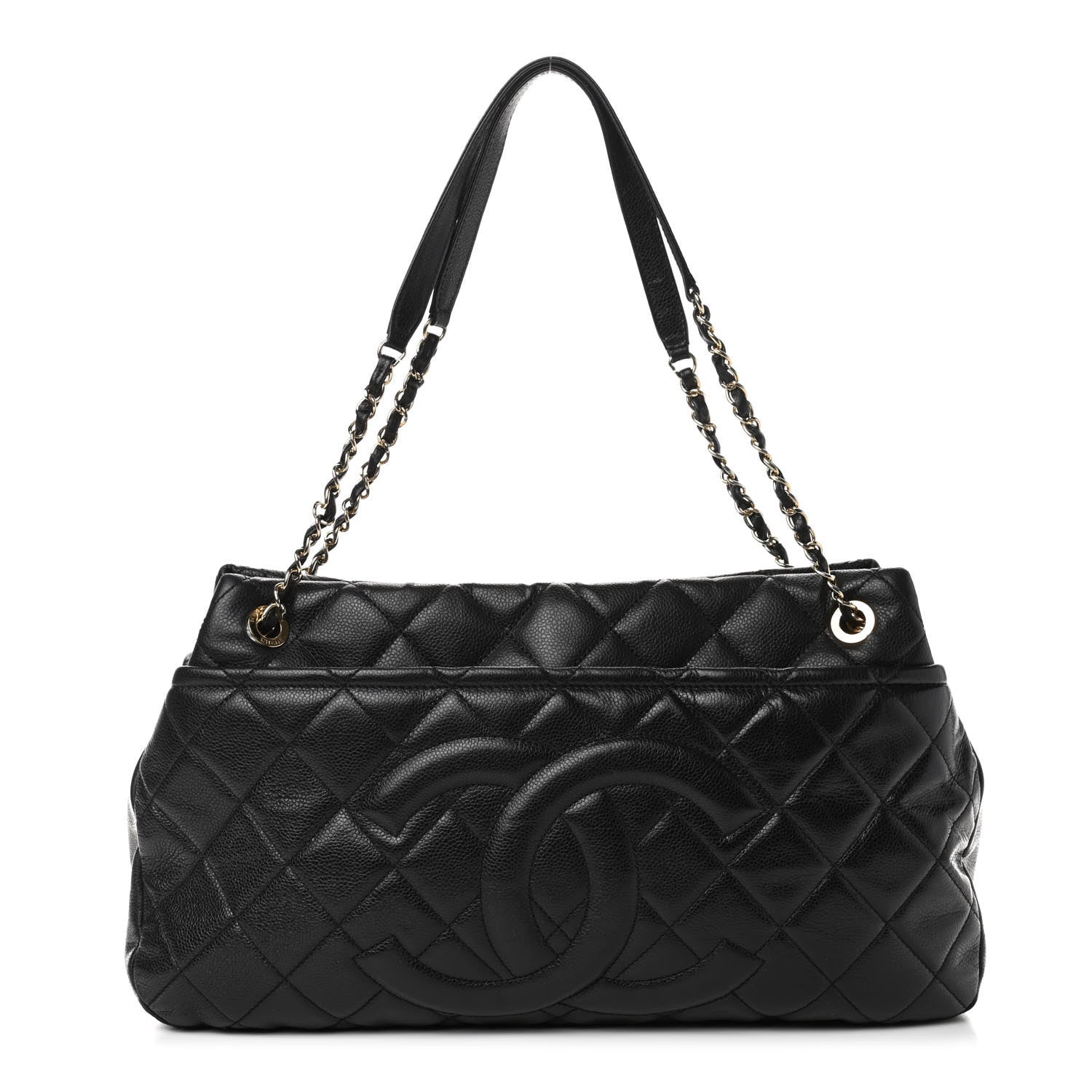 Chanel Caviar Quilted Timeless CC Soft Tote Black 1 of 4